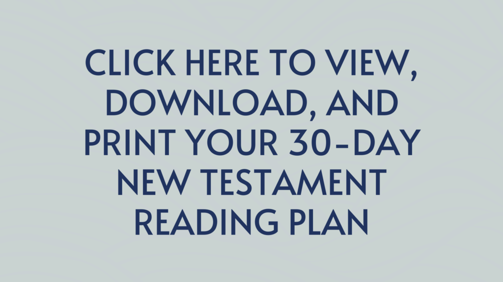 30-Day NT Reading Plan