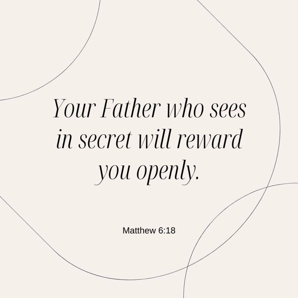 Matthew 6:18