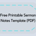 Free Printable Sermon Notes Template (PDF)
